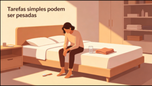 Quando até levantar da cama custa muito — como a depressão esgota todo o corpo