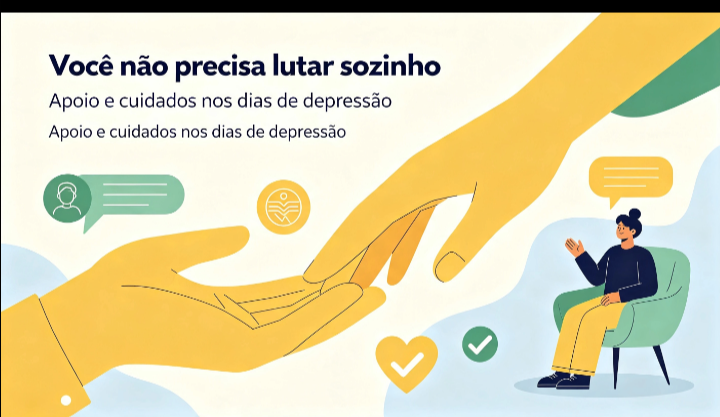 Não precisa lutar sozinho: apoio e pequenos cuidados nos dias de depressão