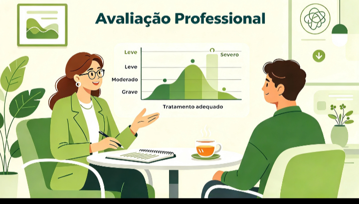 Como os profissionais avaliam a gravidade da depressão?